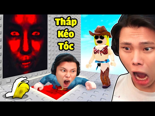 [ROBLOX CẤM] JayGray Sợ Tới Già Leo Tháp Kéo Tóc Kinh Dị❌🖐️Đừng Bao Giờ Chơi Pull Hair Tower