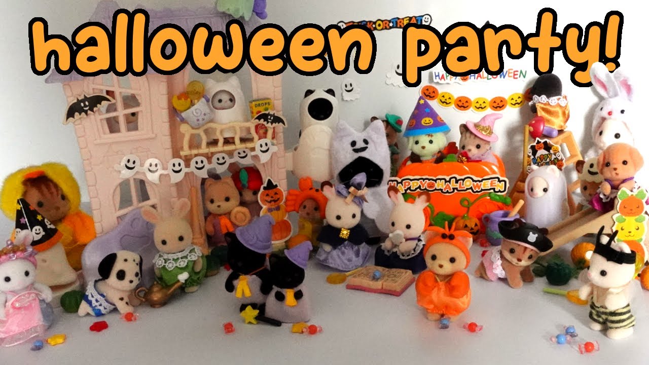 Baby Halloween Party setup for Sylvanian Families 🎃🔮🍬 ハロウィンパーティー YouTube