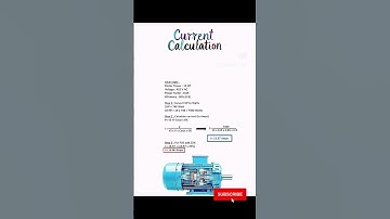 Motor Current Calculation #electricalindia #electricalengineering