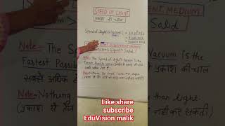 Speed of Light ⚡ Light ki Raftaar Kitni Hoti Hai?#physics #trandingshorts #sciencefacts