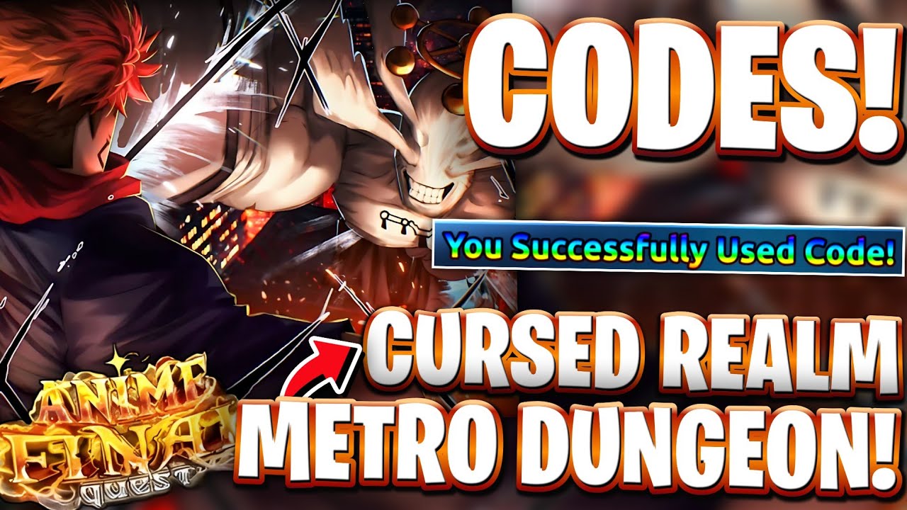 🚈*WORLD 2 METRO DUNGEON* NEW CURSED REALM UPDATE 0.2 CODES FOR AFQ | ROBLOX ANIME FINAL QUEST CODES