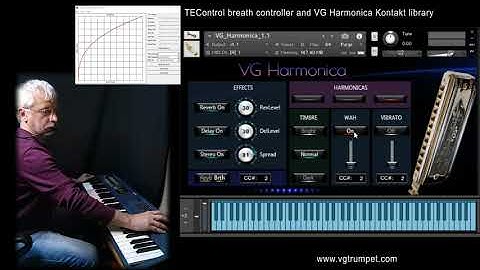 TEControl breath controller and VG Harmonica NI Kontakt sound library