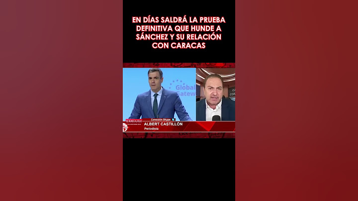 🔴ALBERT CASTILLÓN🔴 EN DÍAS SALDRÁ LA PRUEBA DEFINITIVA QUE HUNDE A SÁNCHEZ Y SU RELACIÓN CON CARACAS