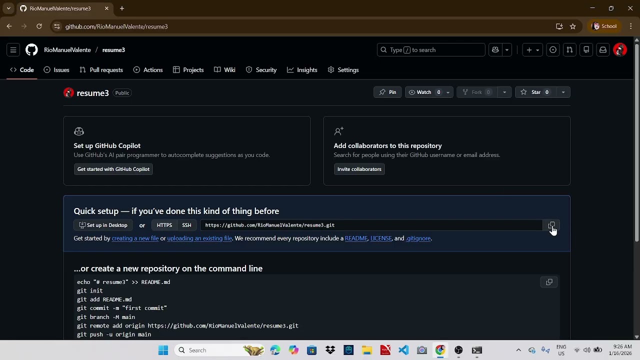 How to Upload you Static Resume on GitHub