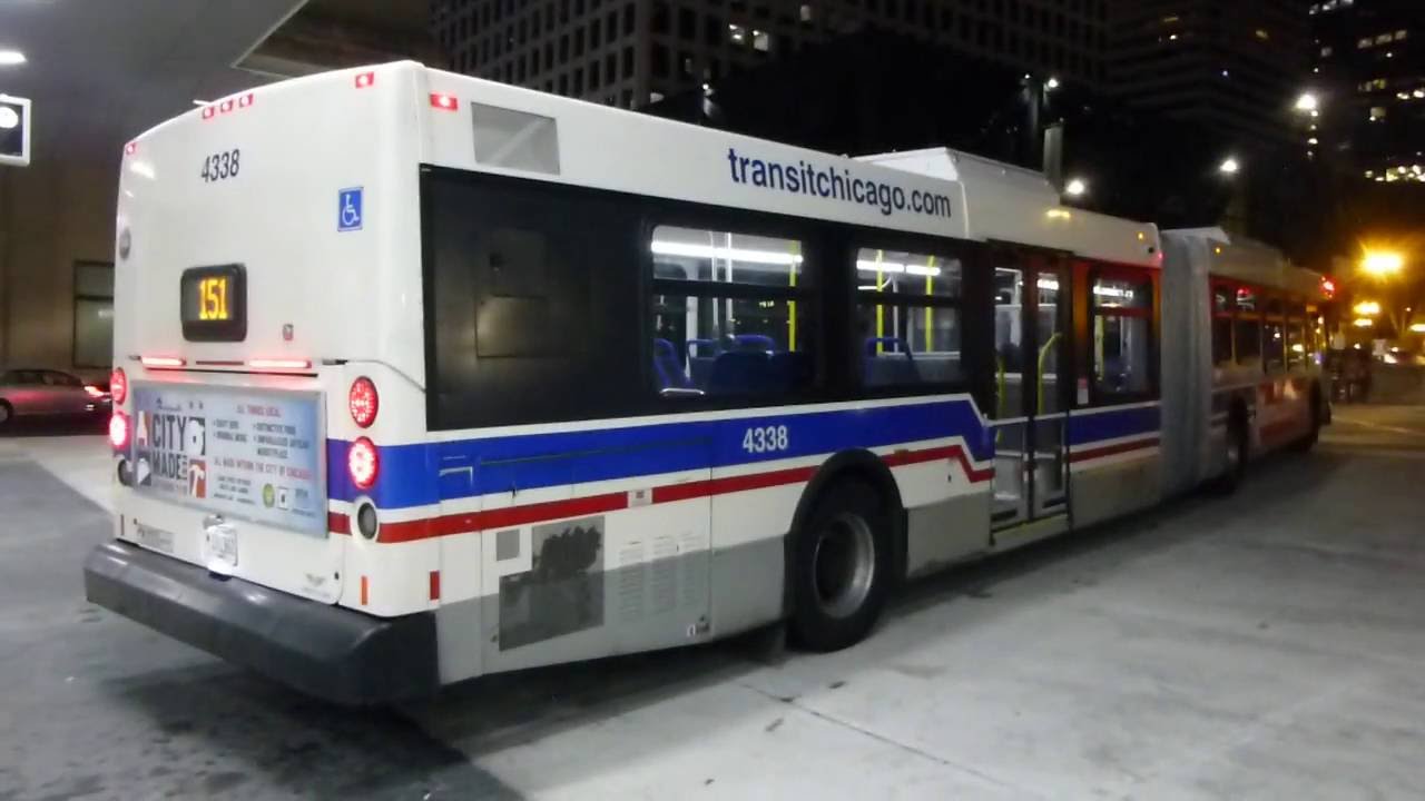 cta bus 2012 new flyer d60lfr route 151 bus 4338 at union station flyer bus schedule