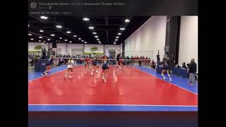 Olivia Meier #33 Setter with Rockwood Thunder @ Beast of the Southeast Tournament Atlanta Details