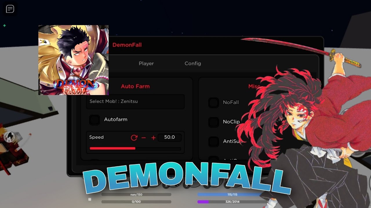 1 HACK!] Roblox Demonfall Script GUI : Auto Farm, Trinket Farm