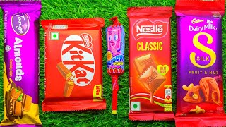 Satisfying video ASMR lollipops candy and Giant gummy candy cutting video ASMR opening candy video