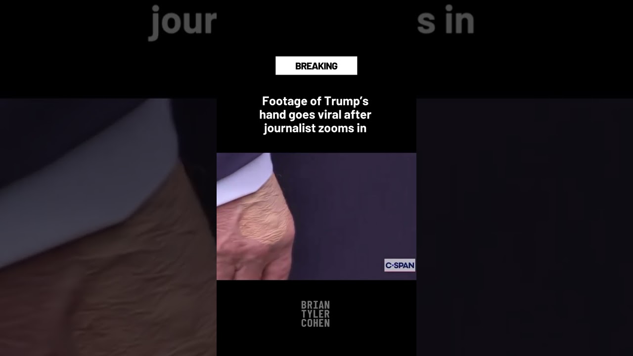 Footage of Trump's hand goes viral after journalist zooms in