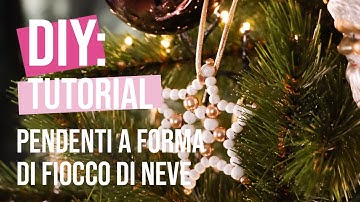 Tutorial fai-da-te: Pendenti a forma di fiocco di neve