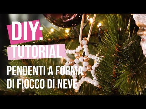 Tutorial fai-da-te: Pendenti a forma di fiocco di neve