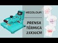 Mecolour prensa sublimadora e transfer flat thermal press 23x30cm