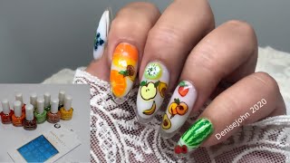 Summer Fruit Nails  Stamping Plate Demo Tips & Tricks For Easy Stamping BPS Plates