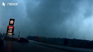Storm Chaser Nearly Hit By Tornado In Toomsuba, Mississippi