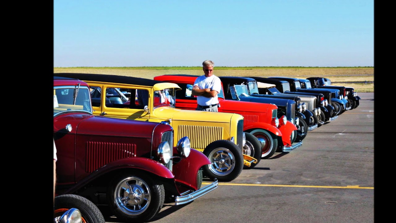 Several Hot Rods Hot Rods in a row - YouTube