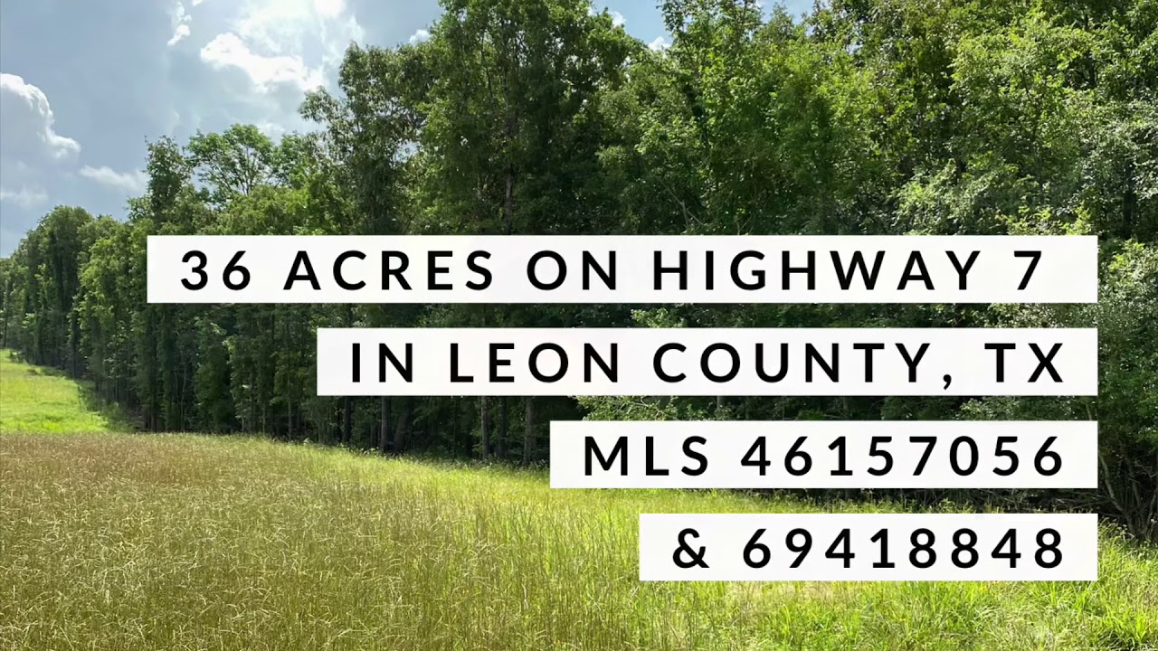 36 acres in Leon County, TX YouTube
