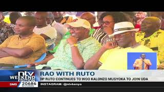 DP Ruto woos Wiper leader Kalonzo Musyoka in Makueni