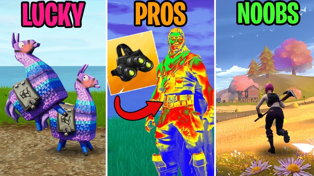 SEASON 6 NIGHT VISION GOGGLES LUCKY Vs PROS Vs NOOBS Fortnite Funny SEASON 6 NIGHT VISION GOGGLES LUCKY Vs PROS Vs NOOBS Fortnite Funny