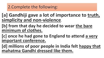 Std 4, English, lesson- 8 A great leader. [ Answer]