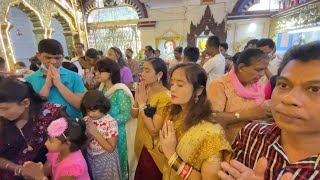 MYANMAR  Last Day of Hindu Festival “Durga Puja” 2022   Vegetarian Food & Music YANGON