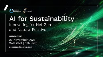 AI for Sustainability: Innovating for Net-Zero and Nature-Positive