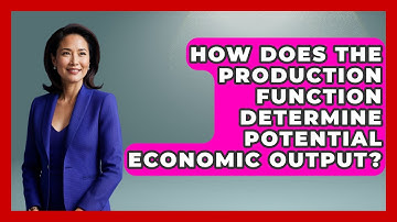 How Does The Production Function Determine Potential Economic Output? - Macroecon Experts