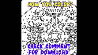 christmas coloring book pages free download! #Shorts