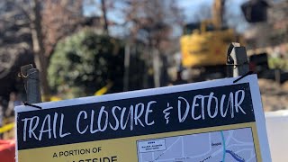 Eastside Beltline Trail sinkhole construction continues