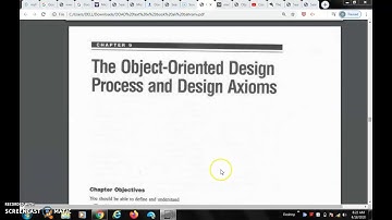 object oriented design process and axioms using class