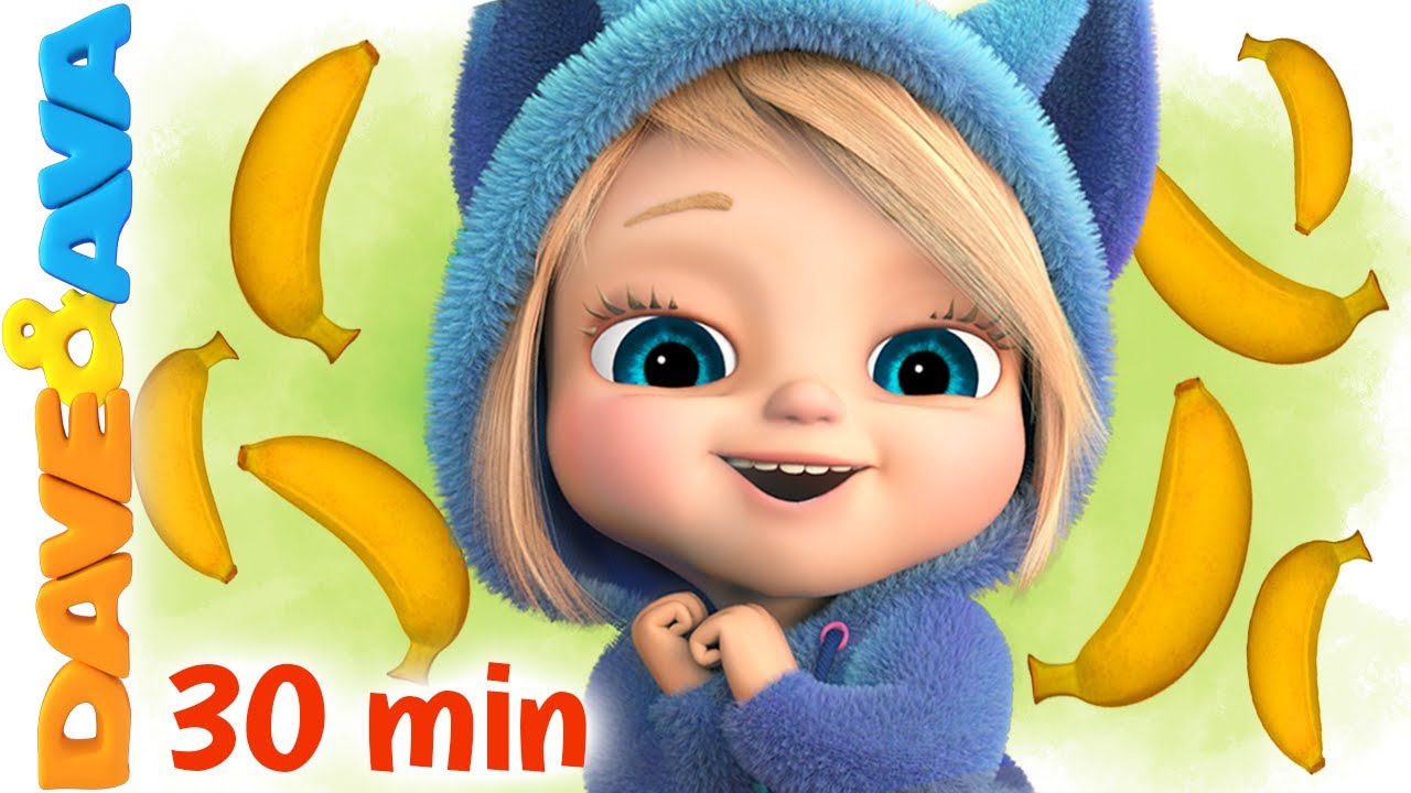 🏝️One Banana, Two Bananas and More Nursery Rhymes | Baby Songs by Dave and Ava | Kids Songs 🏝️