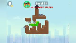 Snake Puzzle Slither To Eat Level 34 Gameplay 