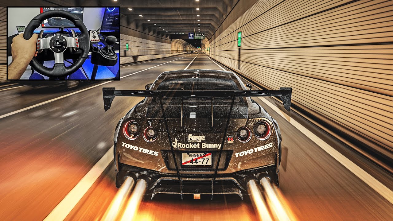 1015HP Nissan GTR R-35 Full Send - Assetto Corsa Mods l Steering Wheel ...