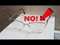 How to Properly Place Prescription EYEGLASSES Down on Table Desk STORE Set While Not in Use