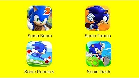 Sonic Dash 2: Sonic Boom, Sonic Forces: Speed Battle, Sonic Runners Adventures, Sonic Dash [iOS]