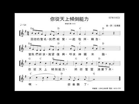 你從天上傾倒能力 伍偉基 使徒行傳 1：6-8