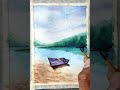 Watercolour scenery easy drawing creative art viralcreative shorts