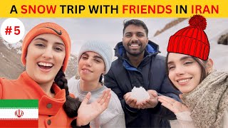 😍 Snow in Iran : Fun with Friends | Indian Persian Couple | Bitwanindia | Tehran, 2024