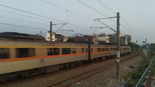 1080209 台鐵373次柴聯自強號通過彰化田中員集路平交道