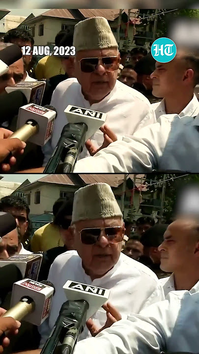 'India-Pakistan Should Sit & Solve Kashmir Issue': Farooq Abdullah