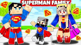 Having A SUPERMAN FAMILY in Minecraft! (Hindi)
