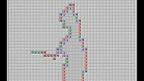 Bad Apple but its in Minesweeper