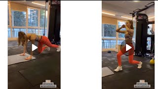 Afra Saraçoğlu Ve Mert Ramazan Demirden Spor Yaparken Video Geldi.