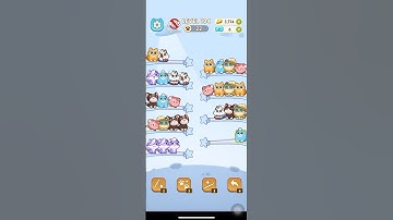 Color Cat Sort Cute Cat Game Level 104 #shorts #shortsfeed #cat #gaming