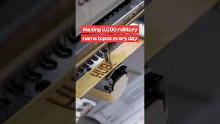 This small factory in #FortKnox makes 3,000 #military #nametapes every day. #armedforces