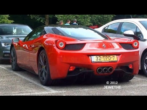 Beautiful Two Tone Ferrari 458 Italia Looks, Start-up, Engine Sounds! (1080p Full HD)
