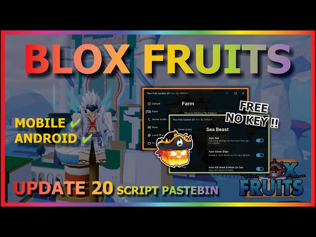 UPDATE 20] Blox Fruits Script / Hack, Auto Farm, Auto Terror Shark, Auto  Beast