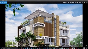 TWINMOTION 2018 RENDERING TUTORIALS#2   EXTERIOR RESIDENCE   DAYLIGHT