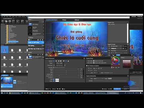 Cách tạo video chào mừng, intro, mở đầu cho bài giảng điện tử, elearning bằng Proshow Producer