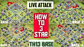 Live Attack #2 | How to 3 Star | After Update | Popular Th13 War Base | Legend League | COC Sundar