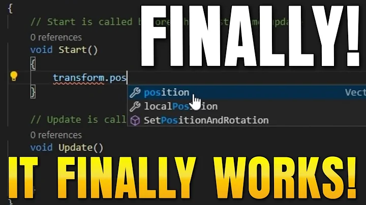 Fix Visual Studio Code Unity IntelliSense AutoComplete (ACTUALLY Working Solution)